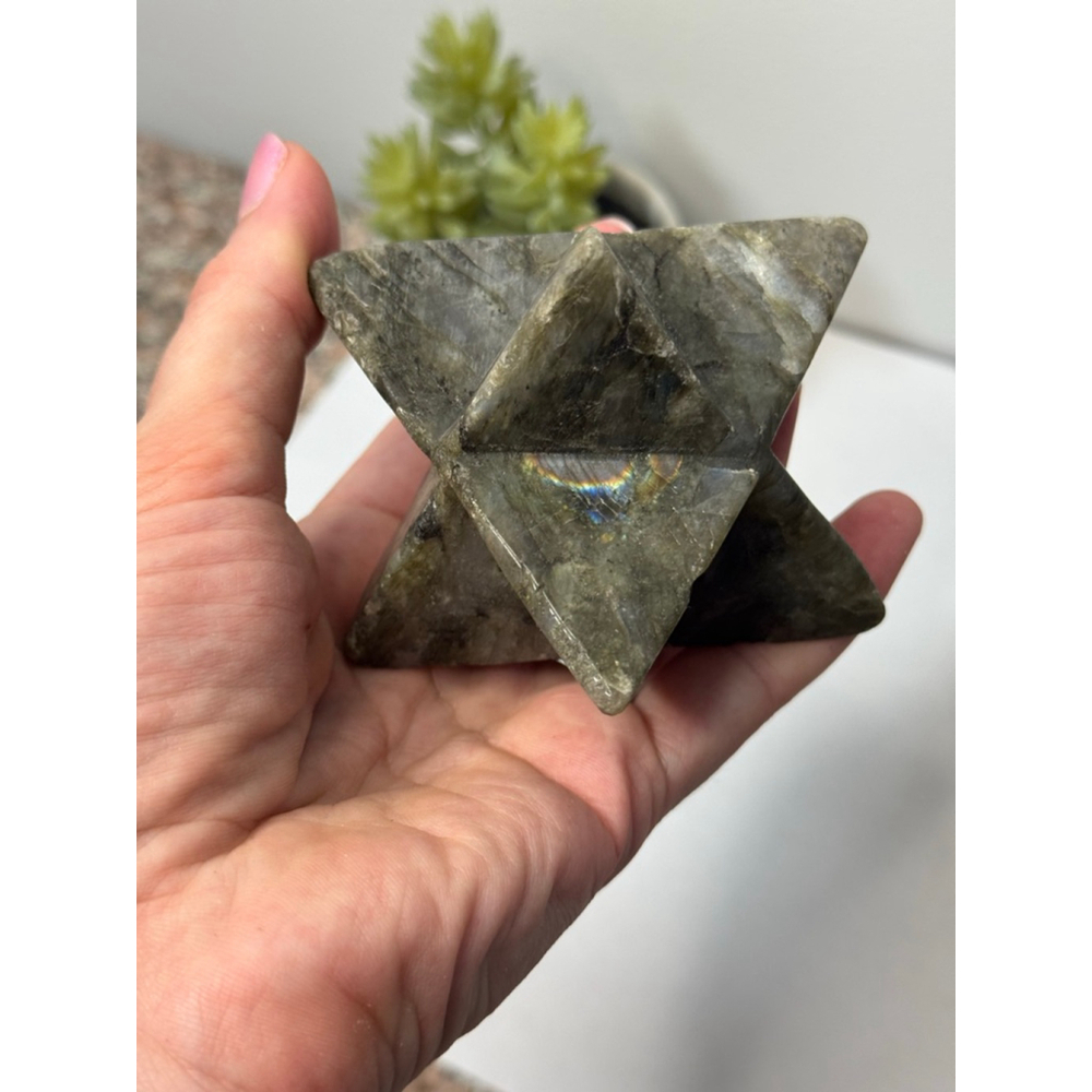 Labradorite Merkaba Crystal - Picture 4 of 8